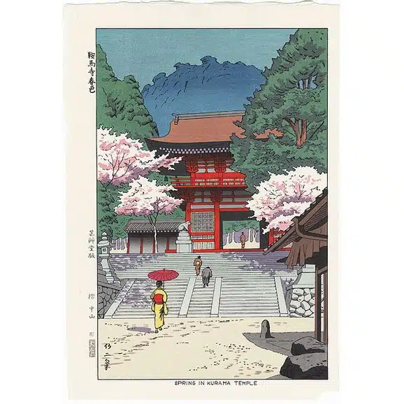 Takeji Asano Spring in Kurama Temple