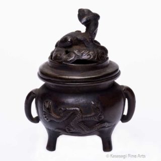 Antique Bronze Travelers Dragon Koro