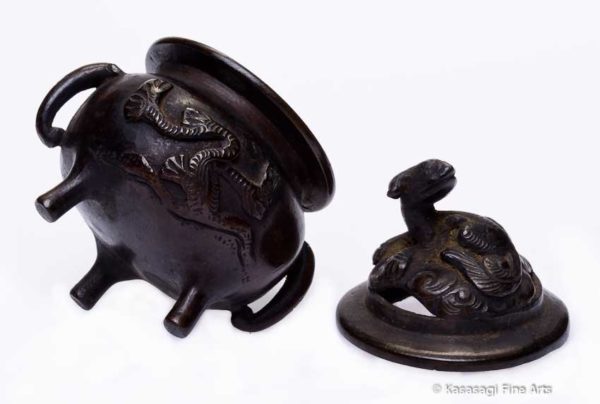 Antique Bronze Travelers Dragon Koro