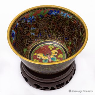 Late Qing Dynasty Cloissone Bowl
