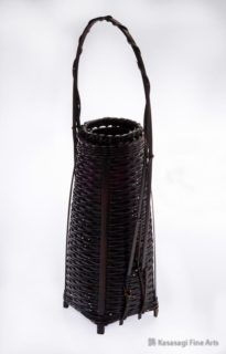 Woven Bamboo Ikebana Basket