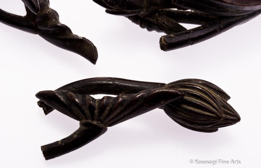 Antique Bronze Lotus Drawer Handles