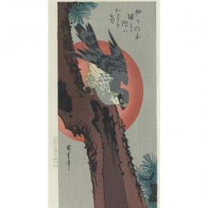 Hiroshige Woodblock Hawk On Pine Tree