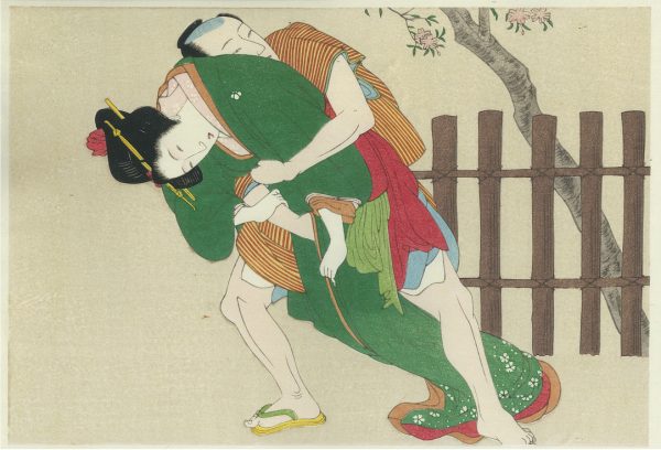 Erotic Japanese Woodblock Print 1