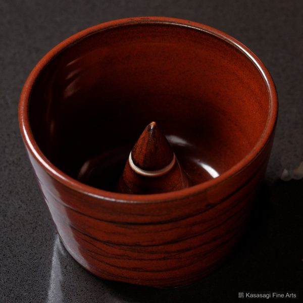 Hakeme Glaze Pottery Incense Burner