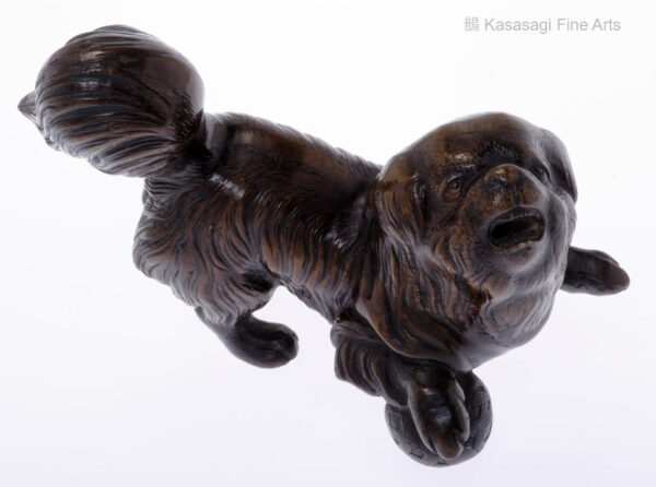 Meiji Era Bronze Japanese Chin Dog