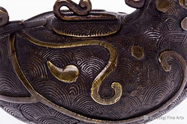 Rare Antique Bronze Hen Koro