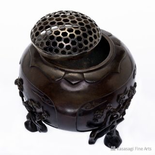 Edo Era Bronze And Silver Three Seasons Koro