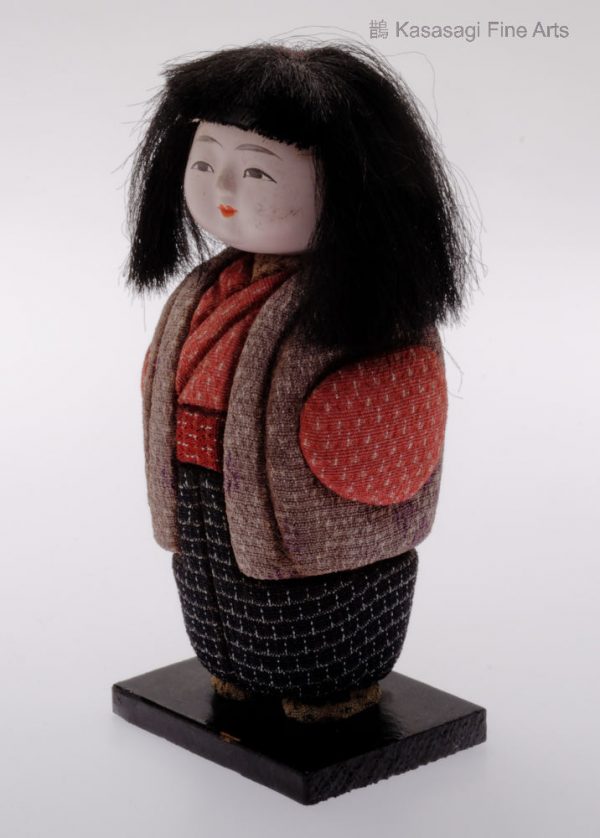 Antique Kimekomi Japanese Doll