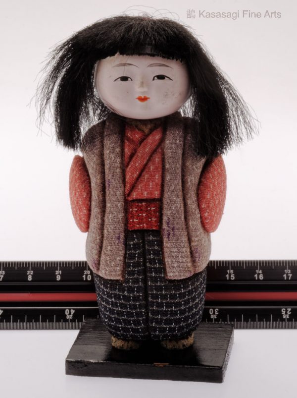 Antique Kimekomi Japanese Doll