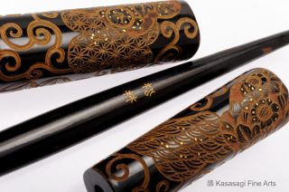 Japanese Kogai Hair Ornament Signed Shorin