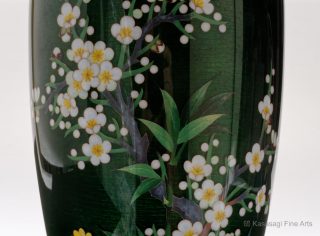 28 cm Ando Studio Ginbari Cloisonne Vase