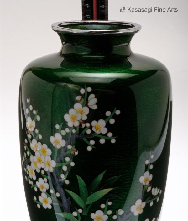 Large Ando Studio Ginbari Cloisonne Vase