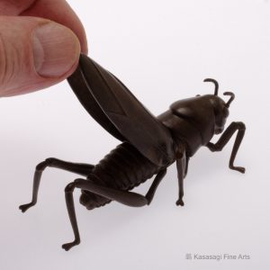 Signed Bronze Articulated Cicada