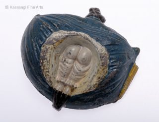 IJA Original Trench art Geisha Ashtray