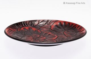30 cm Kamakura Bori Lacquer Plate By Shimada