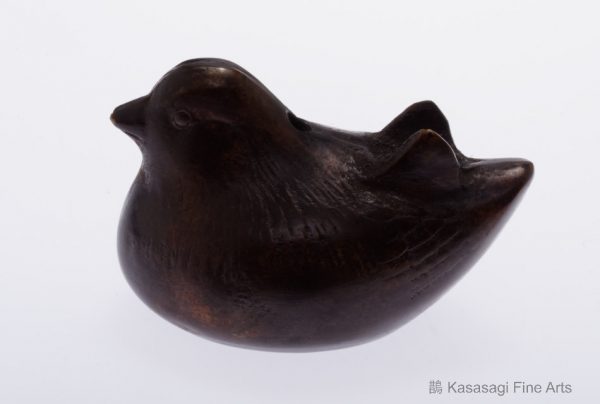 Japanese Bronze Bird Suiteki Water Dropper