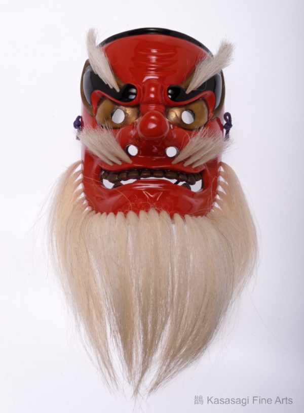 Old Tengu Noh Theatre Mask