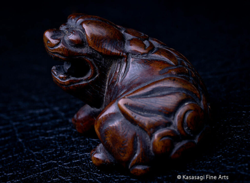Antique Netsuke Foo Dog