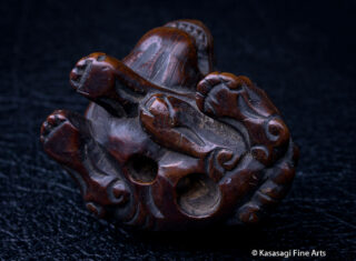 Antique Netsuke Foo Dog