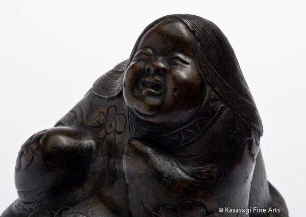 Antique Bronze Erotic Otafuku