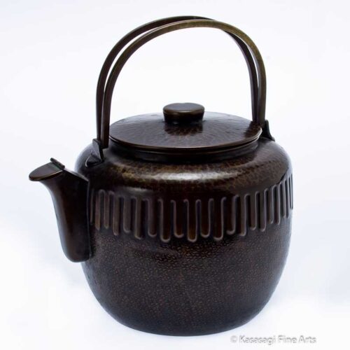 Antique Bronze Japanese Tea Kettle