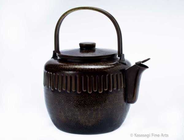 Antique Bronze Japanese Tea Kettle