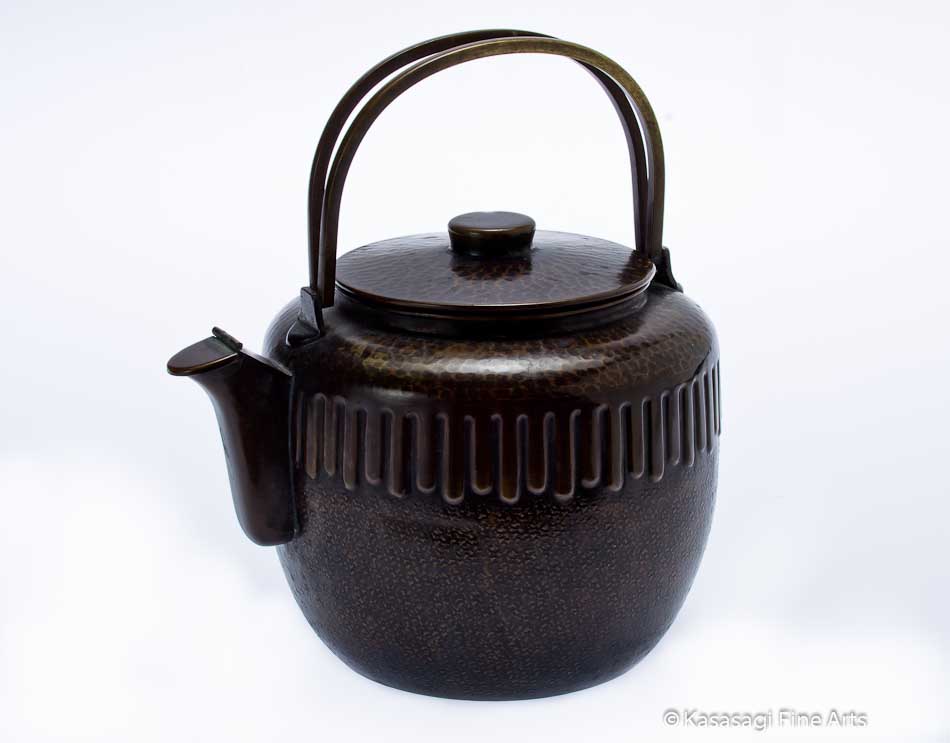 Antique Bronze Japanese Kettle