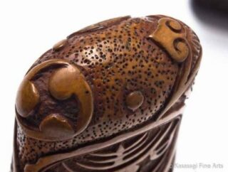 Antique Carved Kiseru Pipe Case