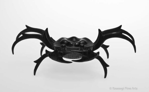 Antique Edo Iron Crab Okimono