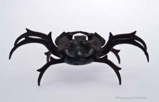 Antique Edo Iron Crab Okimono