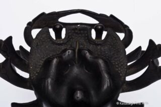 Antique Edo Iron Crab Okimono