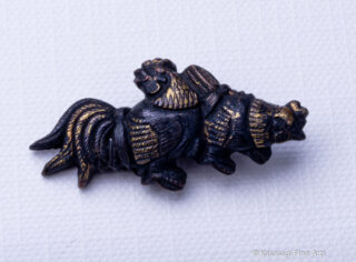 Antique Japanese Rooster Menuki