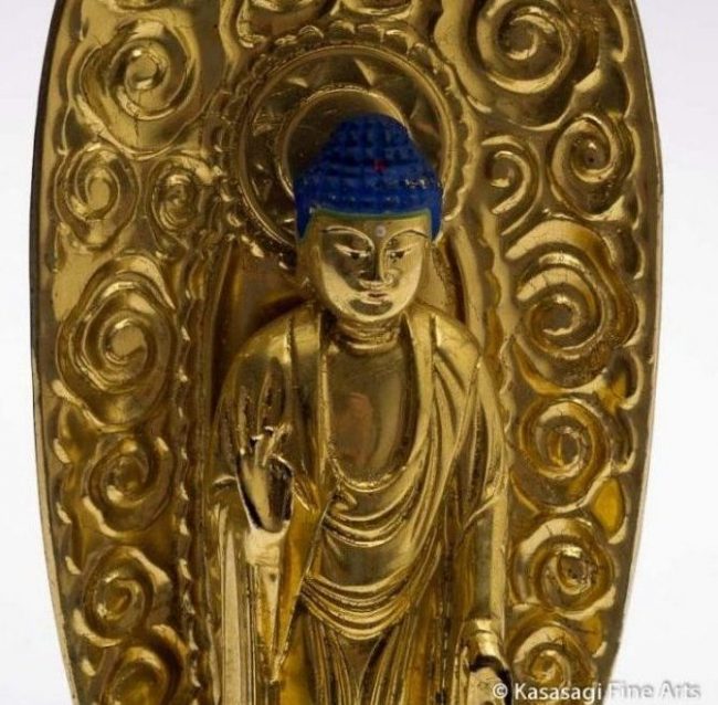 Antique Japanese Temple Buddha