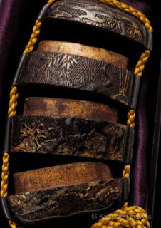 Late 1700s Lacquer Inro Dragon And Tiger