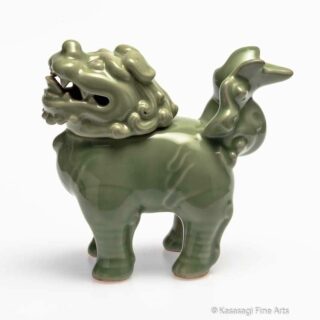 Antique ShiShi Celadon Koro