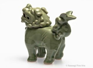 Antique ShiShi Celadon Koro