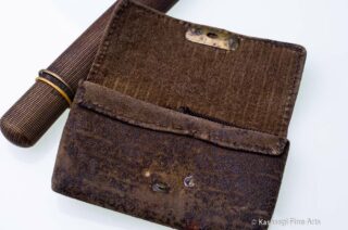 Antique Tobacco Pouch Daikonenten on Fish