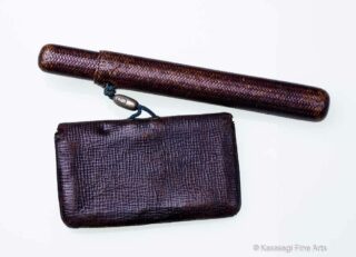 Antique Tobacco Pouch Wild Boar Clasp