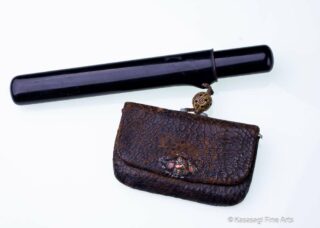 Antique Tobacco Pouch With Daikonenten Clasp