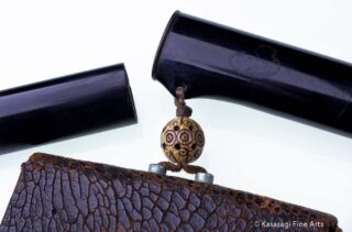 Antique Tobacco Pouch With Daikonenten Clasp