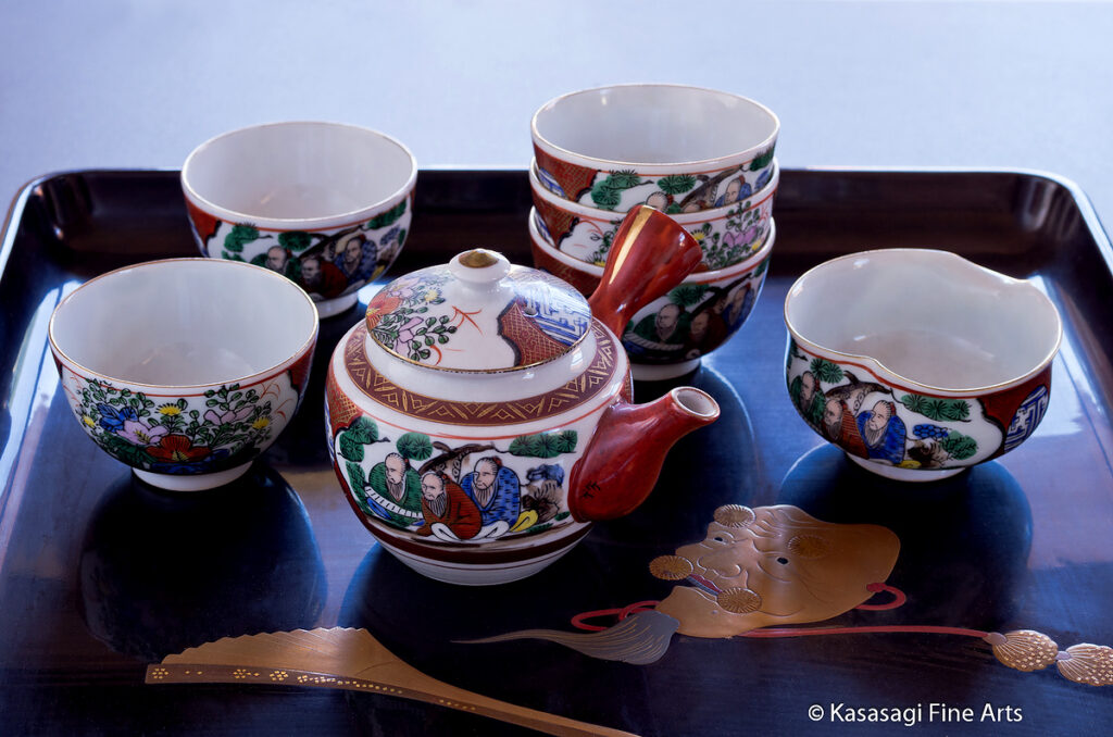 Signed Kutani Shoza Tea Ceremony Tea set