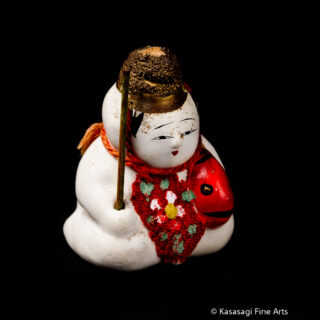 Antique Japanese Gosho Doll With Fish