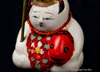 Antique Japanese Gosho Doll With Fish