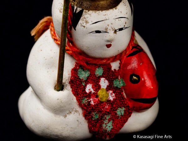 Antique Japanese Gosho Doll With Fish