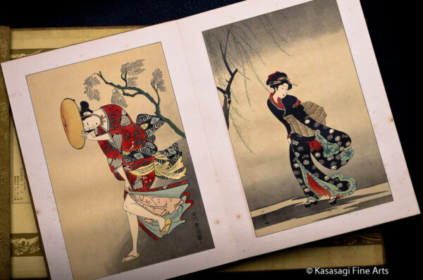 Antique Book of Japanese Bijin Beauties
