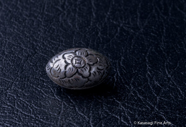 Old Pewter Ojime Bead from Japan