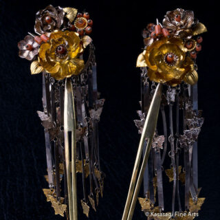 Antique Pair of Kanzashi Hair Ornaments