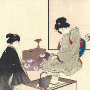 Late Meiji Era Kuchi-e Woodblock Print 7