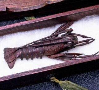 Bronze Articulated Lobster Signed Hiromi Fujiwara